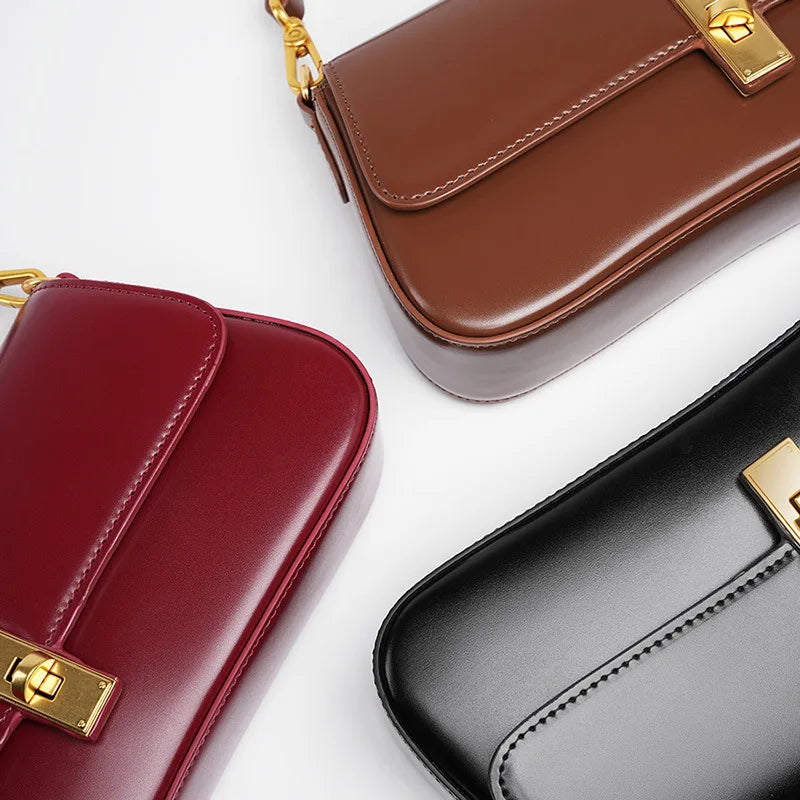 Women's Minimalist Shoulder Bag – Elegant Modern Classic for Everyday and Evening