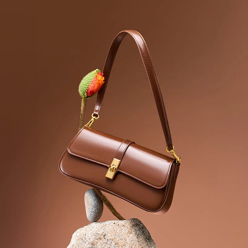 Women's Minimalist Shoulder Bag – Elegant Modern Classic for Everyday and Evening