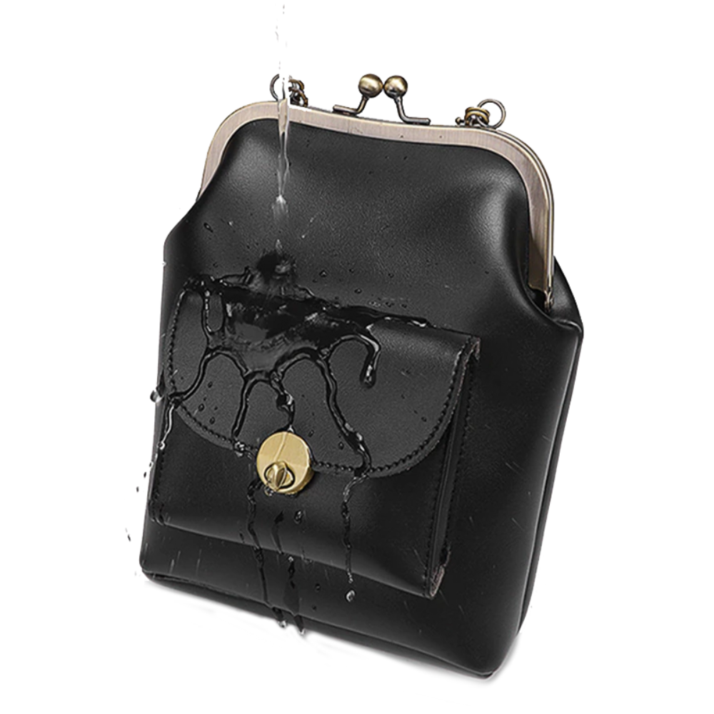 Women's Vintage Kiss-Lock Satchel Bag – Retro Structured Purse for Everyday Elegance