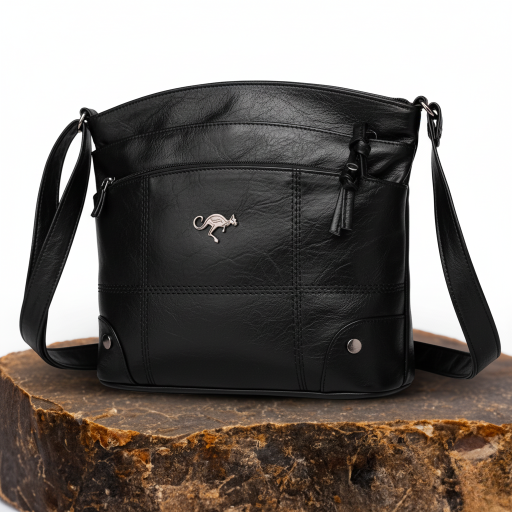 Women's Premium Crossbody Everyday Shoulder Bag – Elegant Stitch Detail & Versatile Style