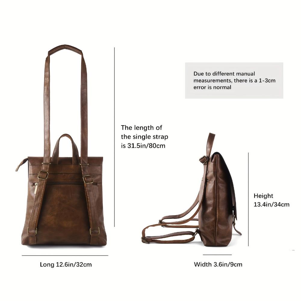 Women's Retro Convertible Backpack for Work, Shopping, and Daily Commute