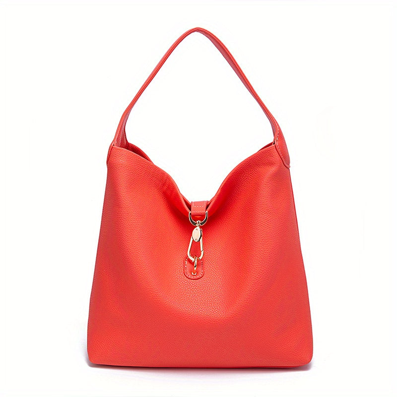 Women's Stylish Shoulder Bag with Buckle Closure for Everyday Use