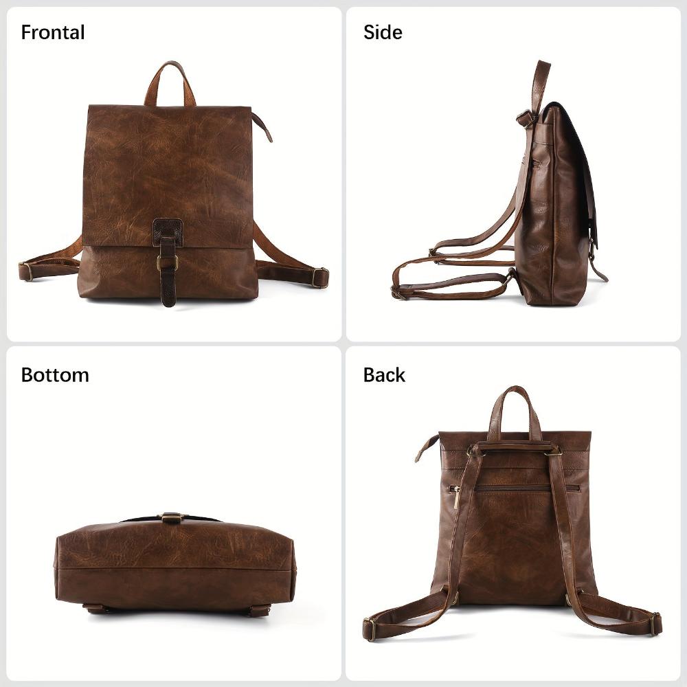 Women's Retro Convertible Backpack for Work, Shopping, and Daily Commute