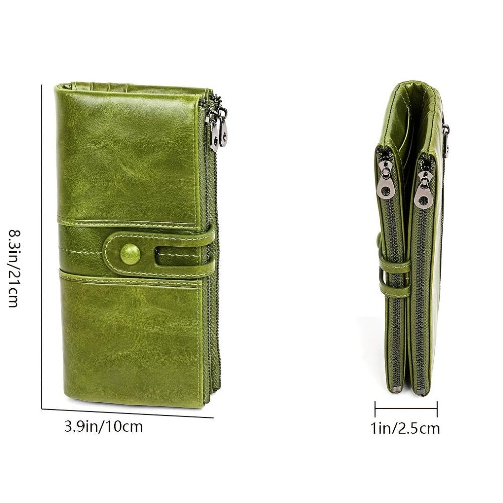 Women's Elegant Long Zipper Wallet for Everyday and Travel