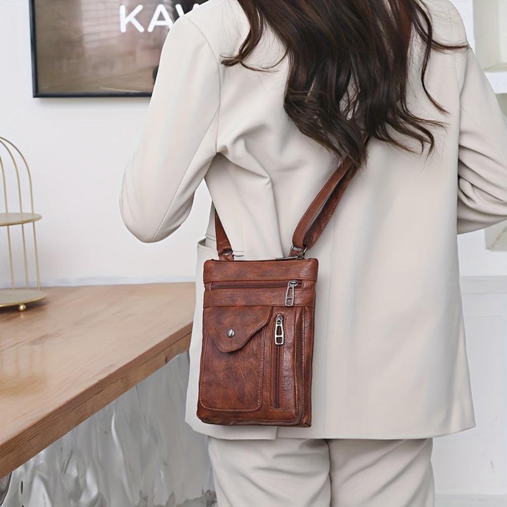 Women's Vintage-Inspired Crossbody Everyday Shoulder Bag – Classic Chic Handbag for Daily Use