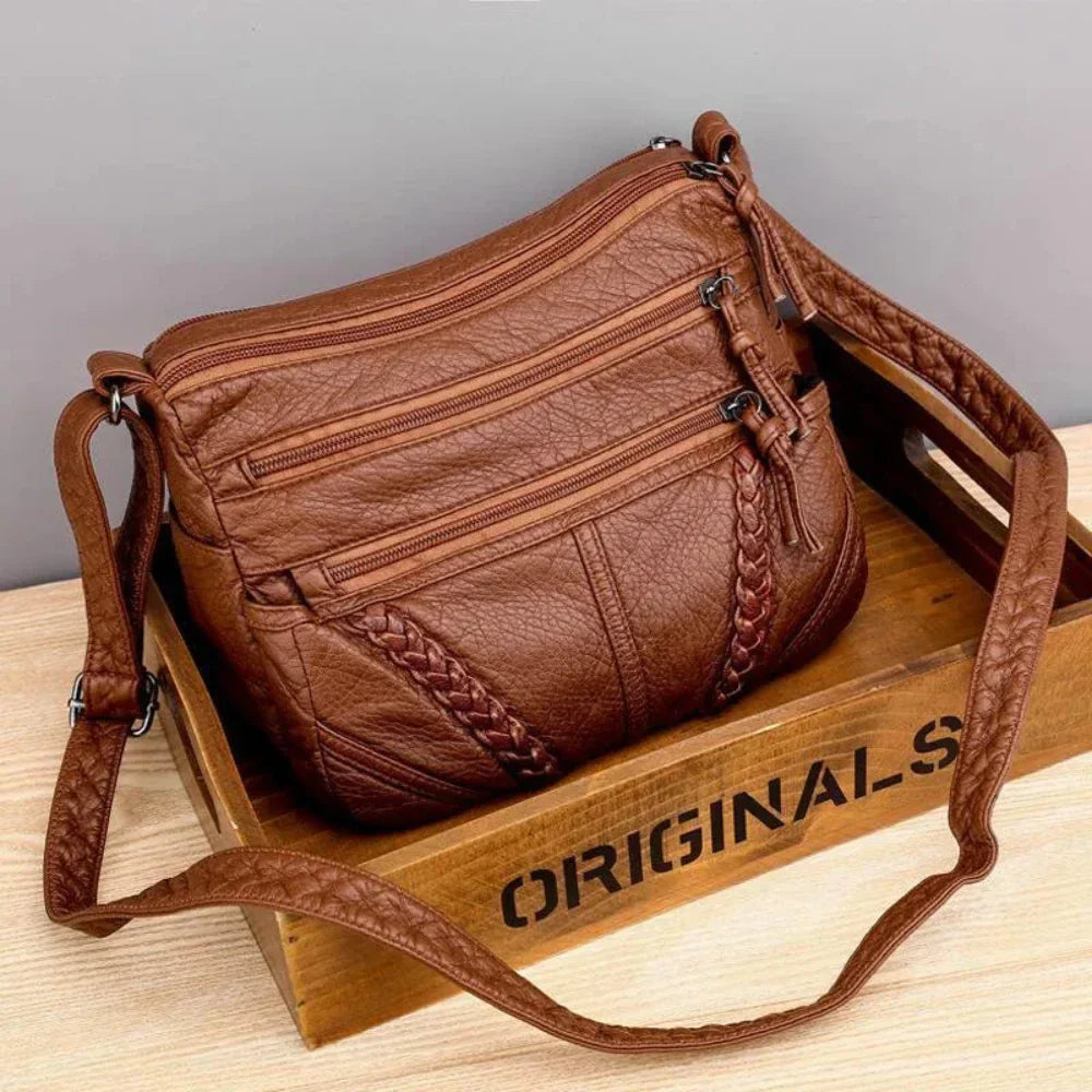 Women's Boho Crossbody Bag with Braided Detail – Everyday & Casual Chic Shoulder Purse