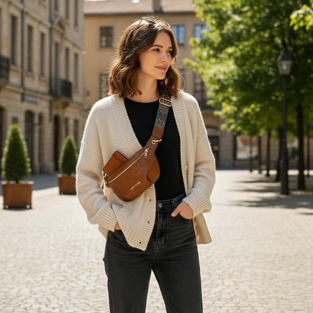 Women's Urban Chic Waist Bag – Minimalist Style Everyday Crossbody Purse