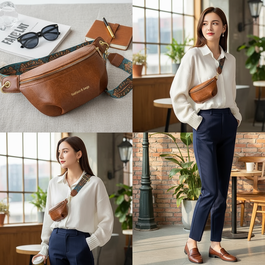 Women's Urban Chic Waist Bag – Minimalist Style Everyday Crossbody Purse