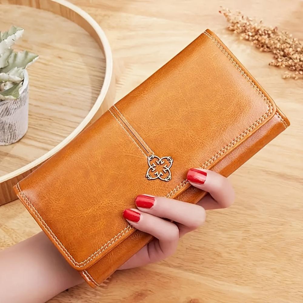 Women's Elegant Bifold Wallet Classic Everyday Organizer