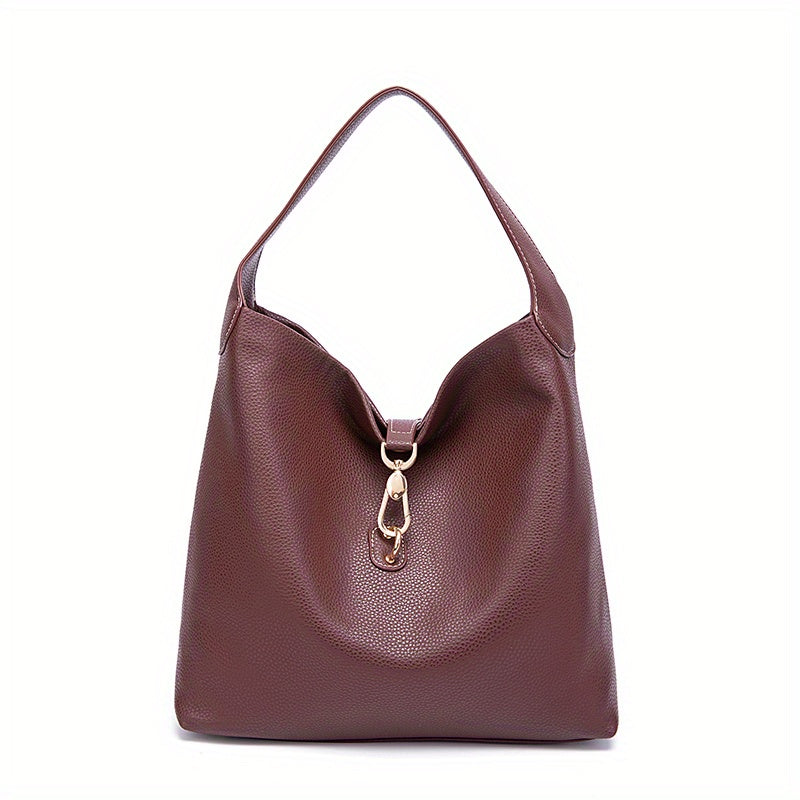 Women's Stylish Shoulder Bag with Buckle Closure for Everyday Use