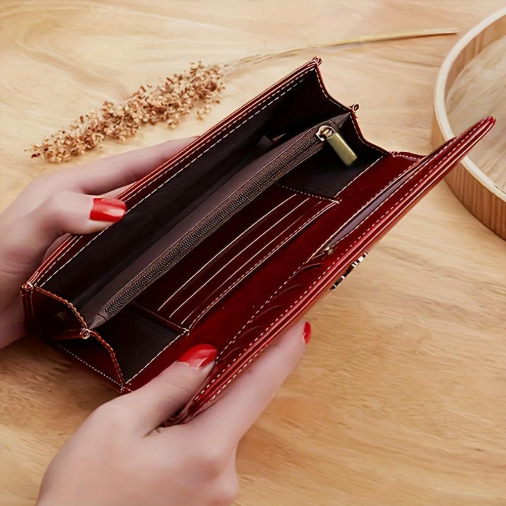 Women's Elegant Bifold Wallet Classic Everyday Organizer