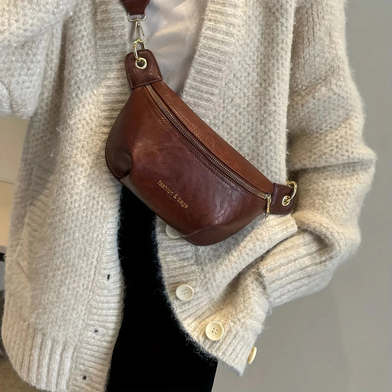Women's Urban Chic Waist Bag – Minimalist Style Everyday Crossbody Purse